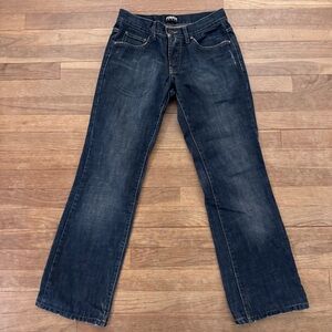 Forest Jeans Women's Dark Wash 100% Cotton Straight Leg Jeans - Size 28
 b88